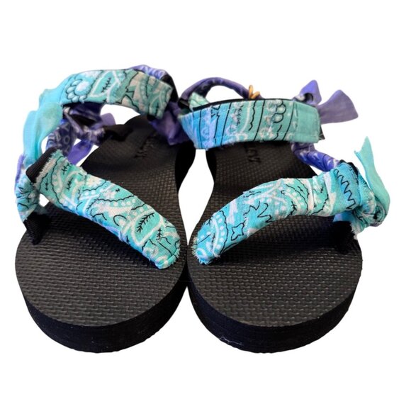 Arizona Love Violet Sandals Size 8 EU 38 Fabric Design Straps NWOB - Picture 2 of 10